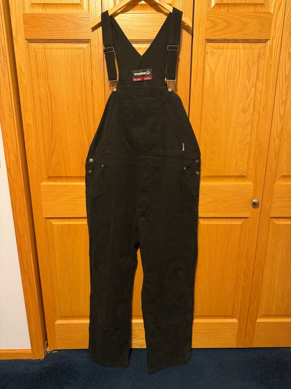 Wolverine men’s black overalls size 3 Extra large zippered ankle New condition